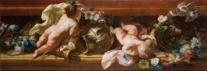 Corrado Guiaquinto, Putti con Guirnalda de Flores, Sala  Retiro_files