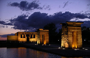 Navidad en el Templo de Debod