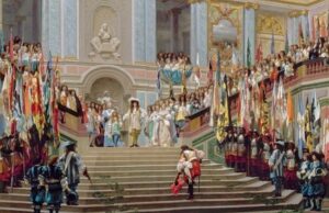 Recepción del Gran Condé por Luis XIV