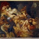 Eugène Delacroix. Boceto de la -i-Muerte de Sardanápalo–i-, 1826-1827, óleo sobre lienzo, 81 x 100 cm, &copy 2009 Musée du Louvre – Erich Lessing