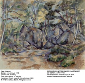 Paul C√©zanne: Rocher dans le bois, um 1893