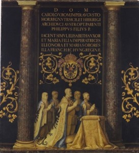 Retrato de carlos V y su familia. Cenotafios de El Escorial, Juan Pantoja de la Cruz