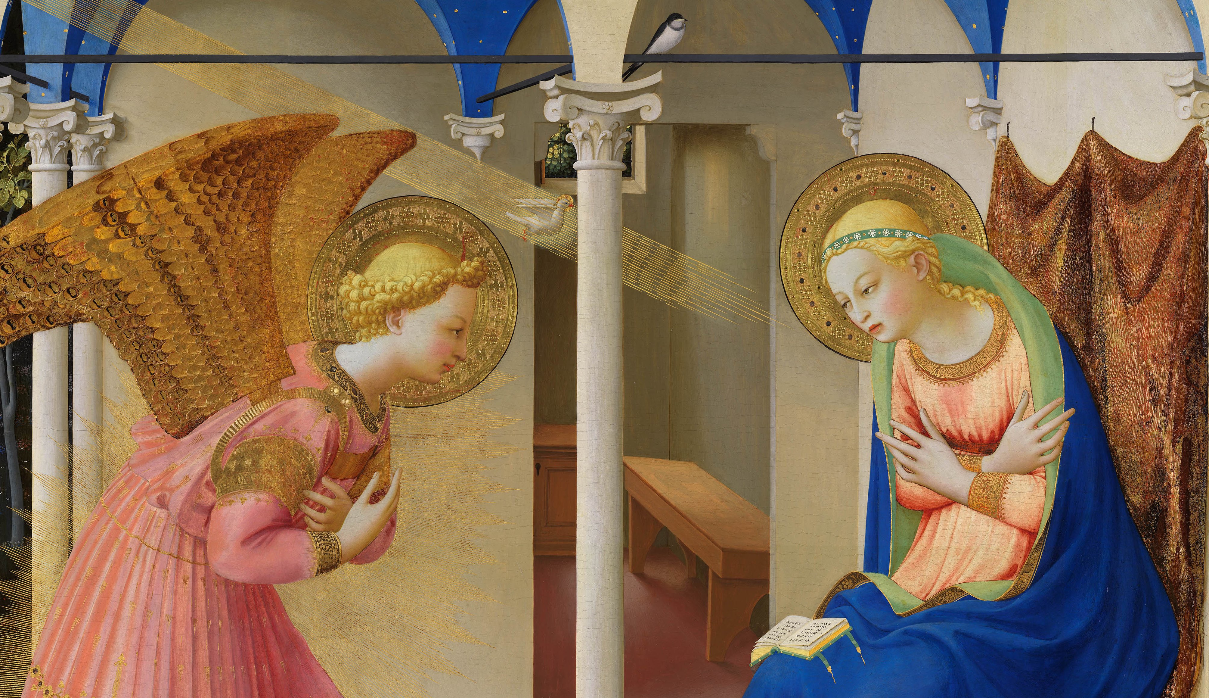 Fra Angelico Y Los Inicios Del Renacimiento En Florencia Revista De   Fra Angelico Detalle 1 La Anunciación. Museo Del Prado 