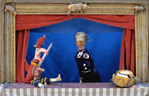 Guiñoles para niños en el Jardín del Museo Picasso Málaga