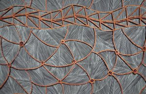 Obra textil de aborígenes australianas en el Museo Nacional de Antropología