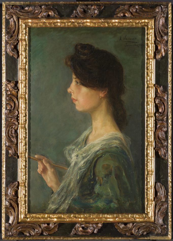 Autorretrato Aurelia Navarro 1908 Óleo sobre lienzo. Córdoba, Colección Pablo Navarro Holgado