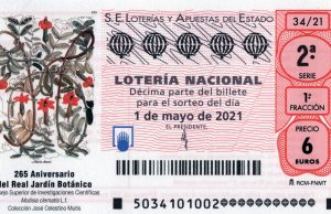 El Real Jardín Botánico protagonista de Lotería Nacional