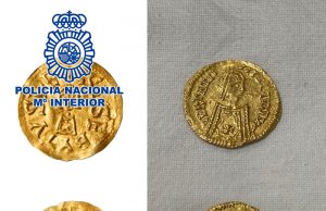 La Policía Nacional recupera dos importantes monedas visigodas de oro
