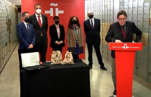 Antonio de Nebrija ya está en la Caja de las Letras