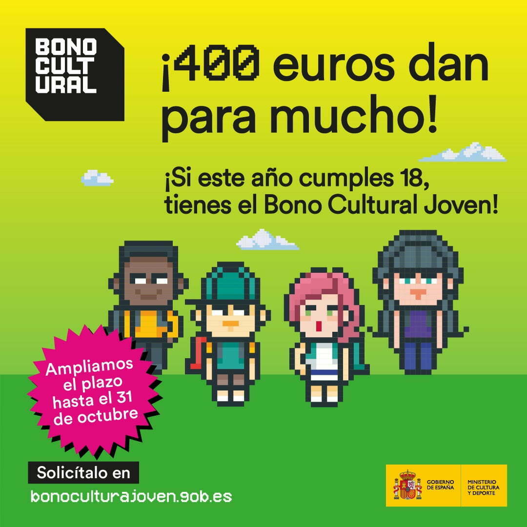 Cultura amplía el plazo de solicitud del Bono Cultural Joven Revista