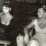 Audrey Hepburn e Anita Ekberg sul set del film Guerra e Pace copy copy