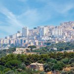 View to Agrigento town, Sicily, Italy