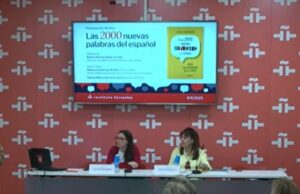 Presentación del libro de las 2000 nuevas palabras en el Cervantes