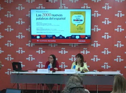 Presentación del libro de las 2000 nuevas palabras en el Cervantes