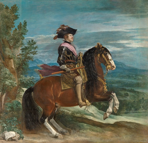 El retrato ecuestre de Felipe IV recupera su esplendor original