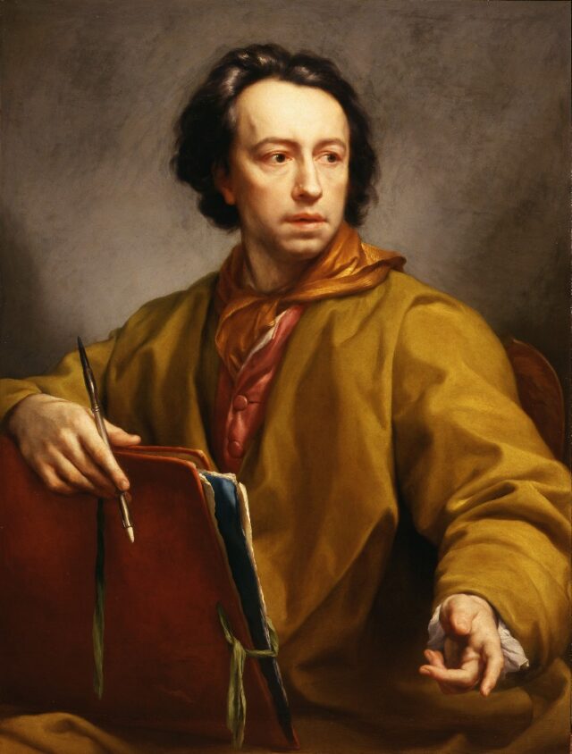 Autorretrato Antonio Raphael Mengs Óleo sobre tabla de caoba, 98 x 73 cm 1773 Florencia, Gallerie degli Uffizi, 1890 n. 1927