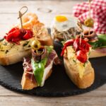Assortment of Spanish pintxos