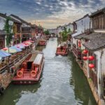 Jiangnan Water Village Suzhou Ancient Town Street